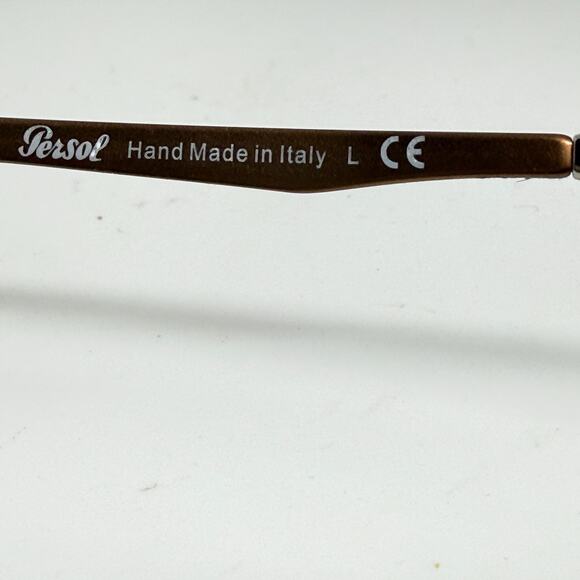 PERSOL PO3246V 1052 Madreterra Demo Lens Rectangle 51-17-140 Men's H20101 - Picture 7 of 8